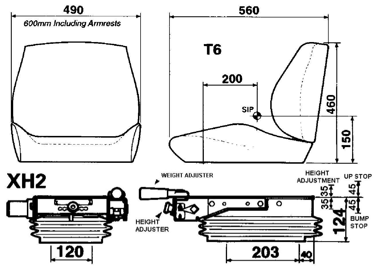 KAB XH2/T6 Ploughmaster. KAB Seating UK