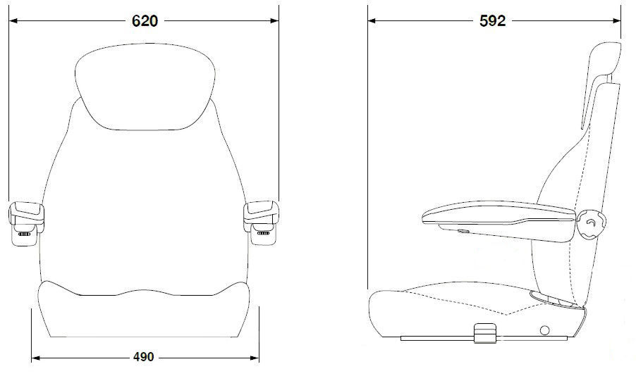 KAB E1 Seat. KAB Seating UK